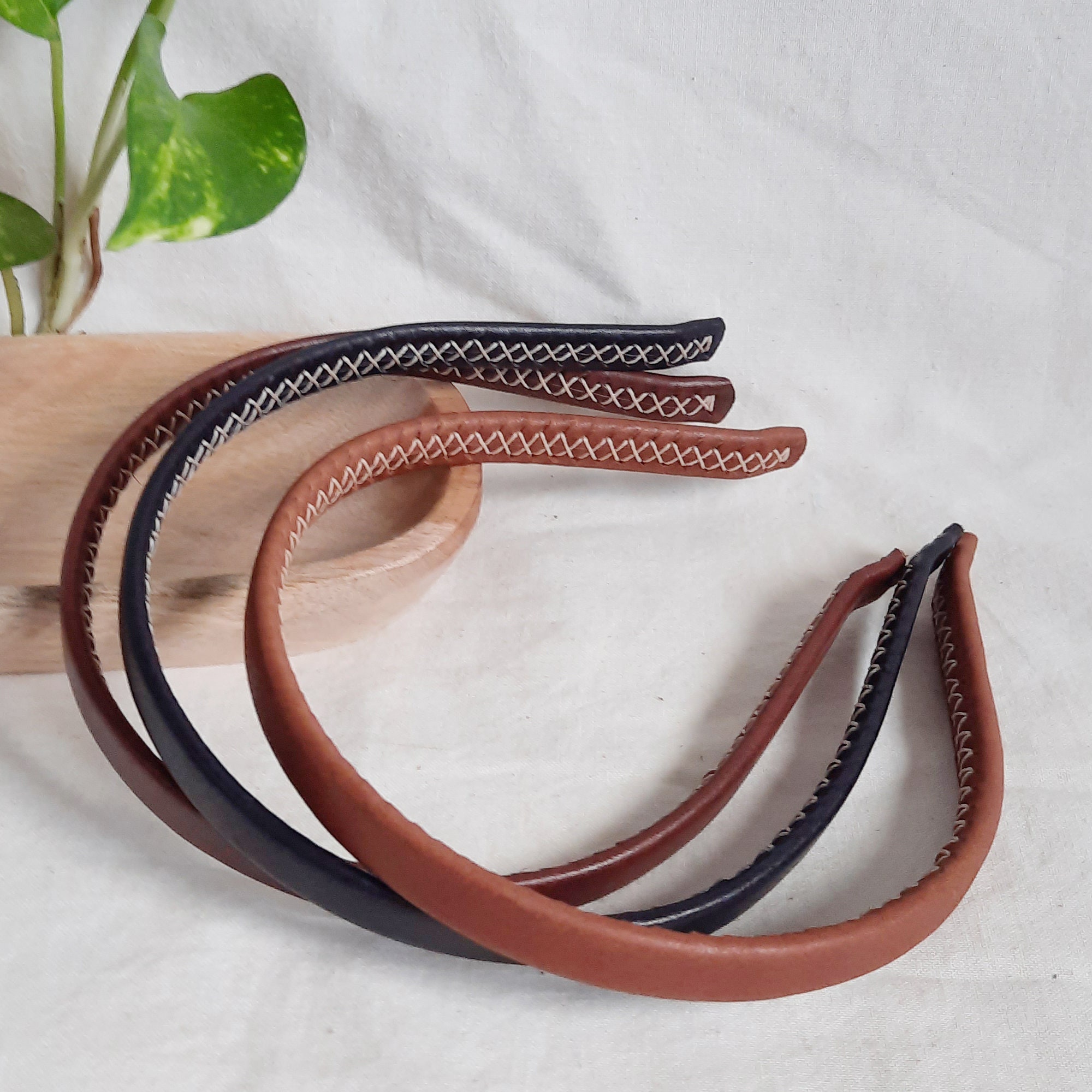 Headband, Basic Leather Headband, Leather Hair Band, Simple Headband