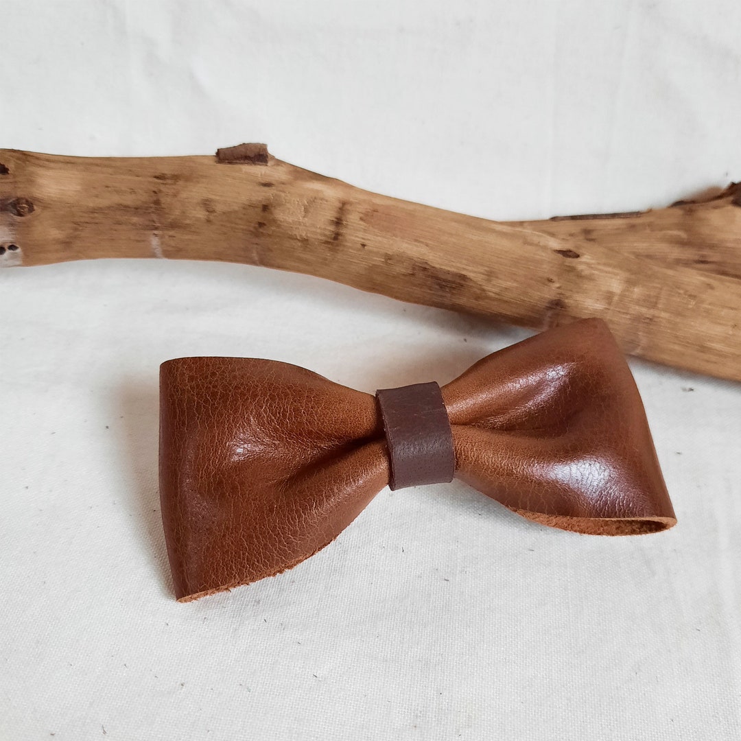 Leather Bow Barrette Leather Hair Clip Bow Barrette Bow Etsy España