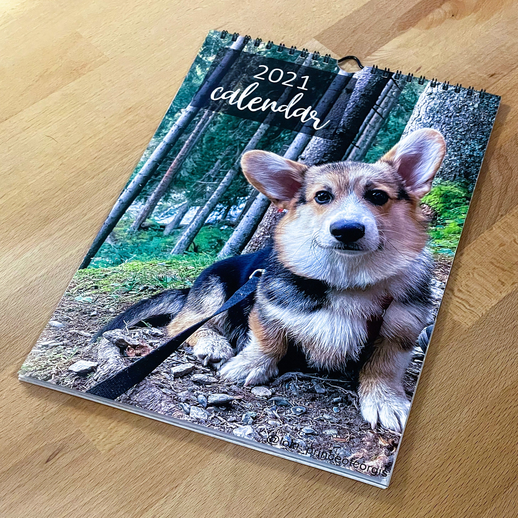 wall calendar 2021 decoration or Christmas gift for Etsy