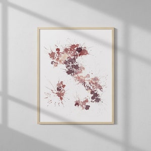 Real Wine: Italy wine art print | kitchen art, Italy art, Italy print, bar cart art, Italy map, bar cart decor, wine decor, wine cellar art