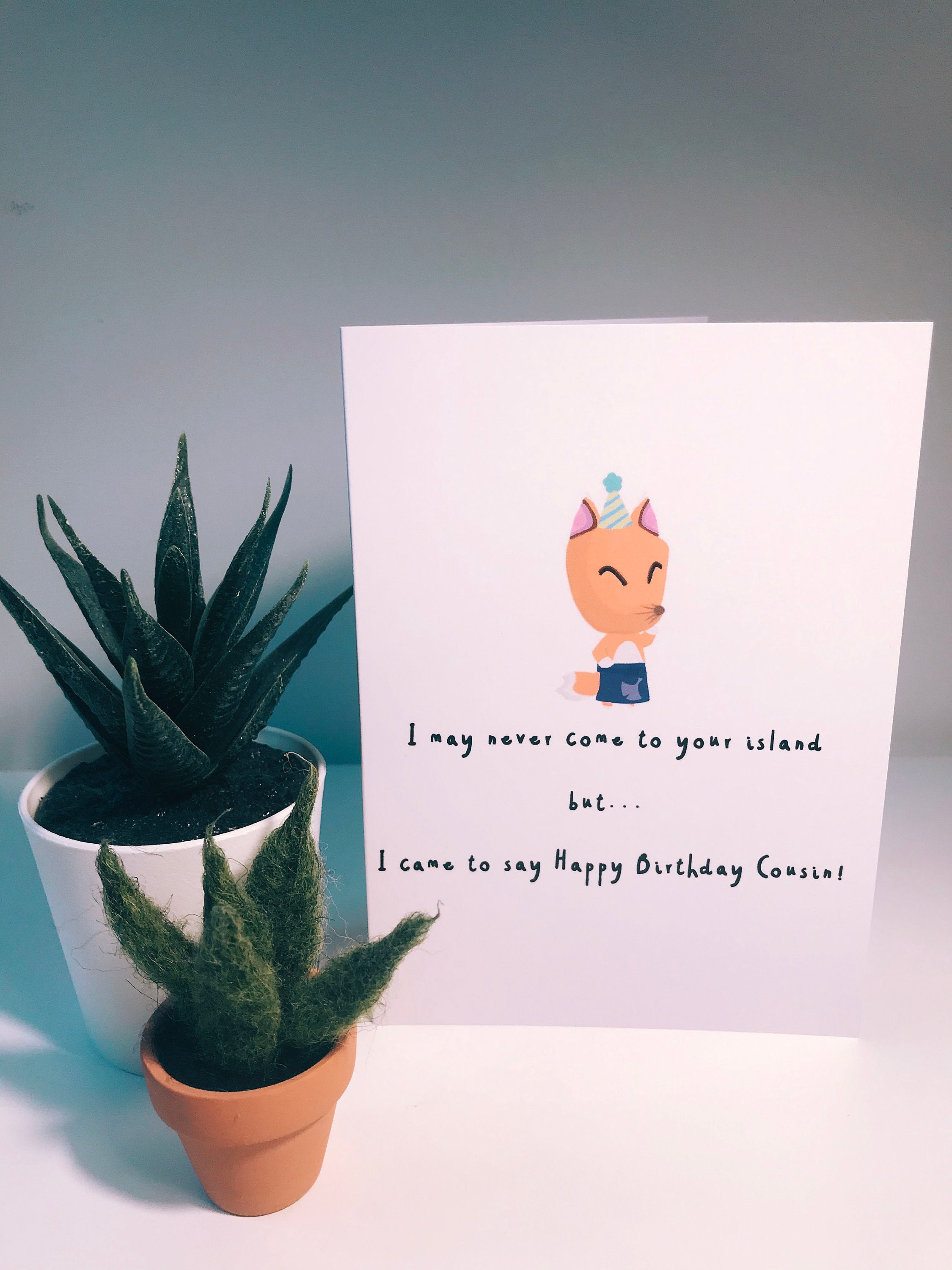 Animal Crossing New Horizons Birthday Card ACNH Greetings Etsy