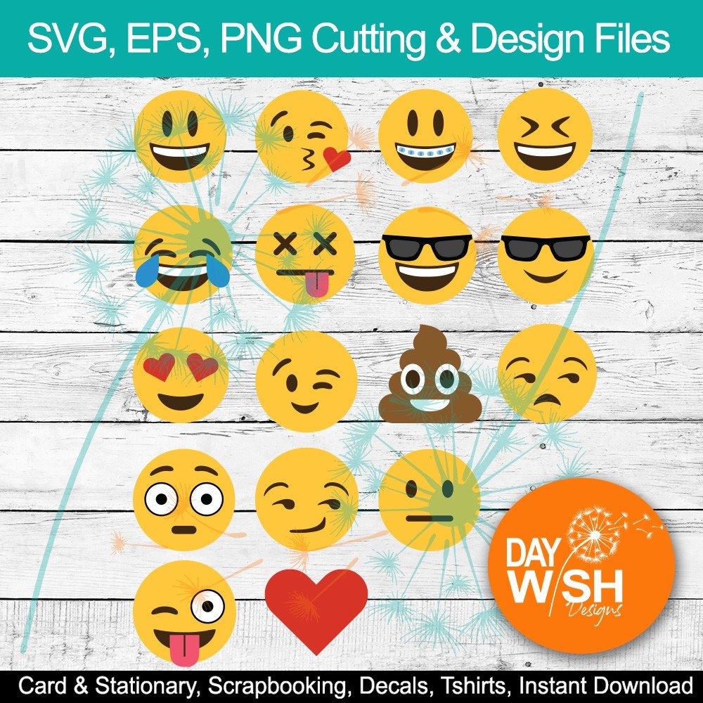 Full Color Emoji Bundle | SVG | PNG | Digital Download | Cricut | Sil…
