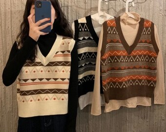 sweater vest etsy