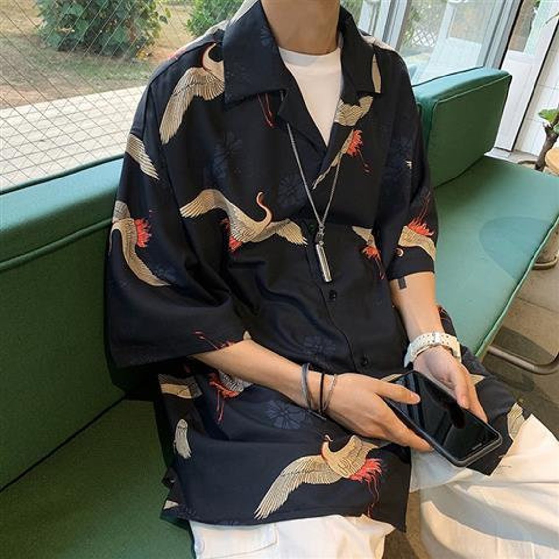 Unisex Half Sleeve Fashion Japanese Streetwear Harajuku Shirt | Etsy