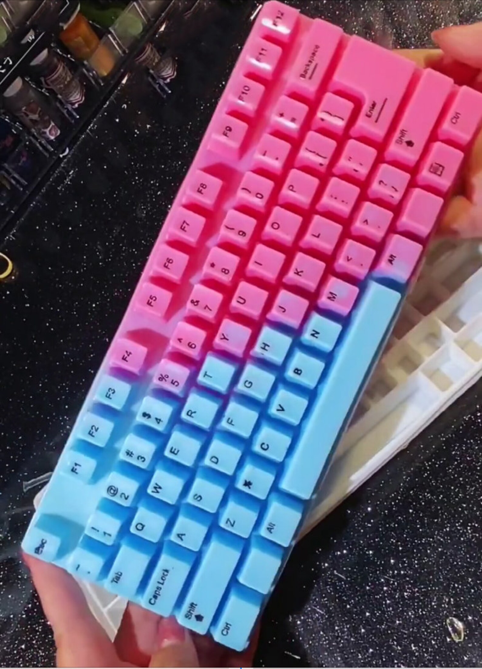 Keyboard Resin Mold Keyboard Silicone Resin Mold Keyboard Etsy