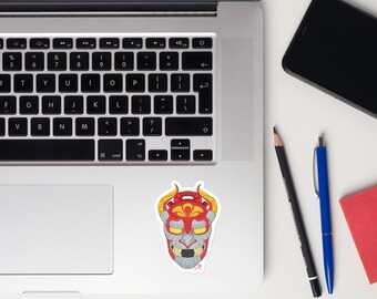 Oni mask sticker