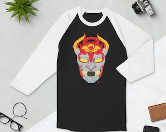 3/4 sleeve raglan shirt