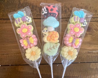 Forest friends marshmallow lollipop