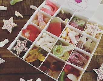 Pick and mix sweet box, retro sweet, sweet gifts, traditional sweets, gifts for him, gifts for her
