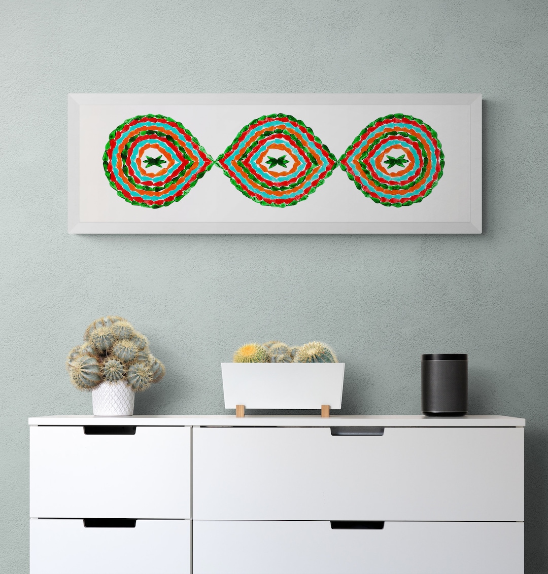 Long Narrow Colorful PRINTABLE Wall Art Horizontal Ethnic Wall Decor ...