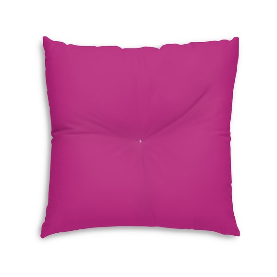 Pink tufted pillow shop
