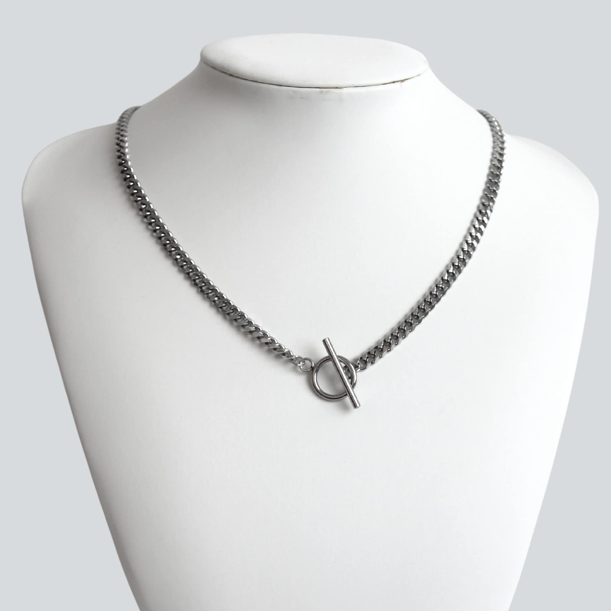ブレスレット LESS IS MORE silver toggle necklace 925 Sterling Silver Toggle Necklaces Women Men, 14k Yellow