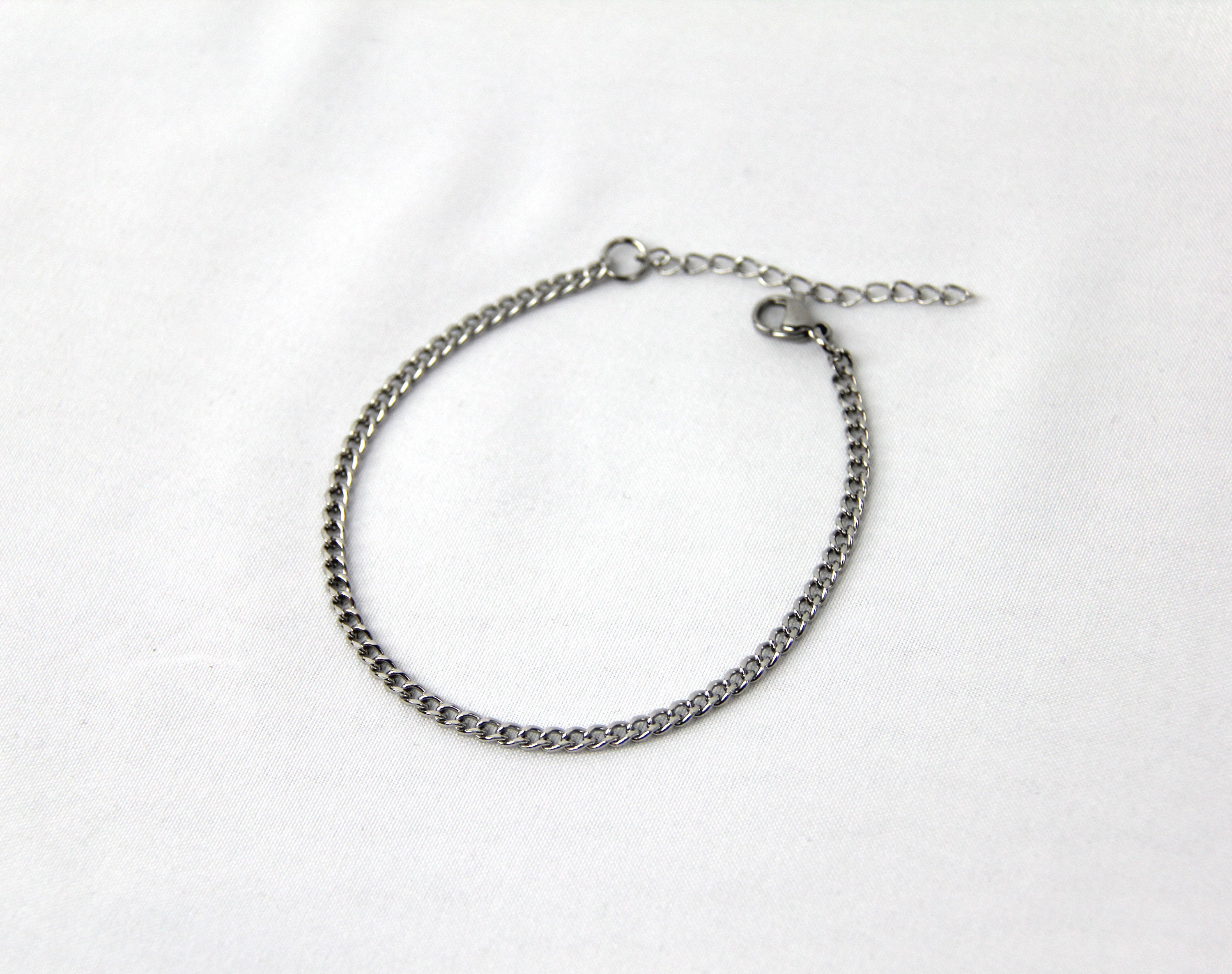 Men's Chain / Silver 8mm Rolo Chain Necklace for Women or Men