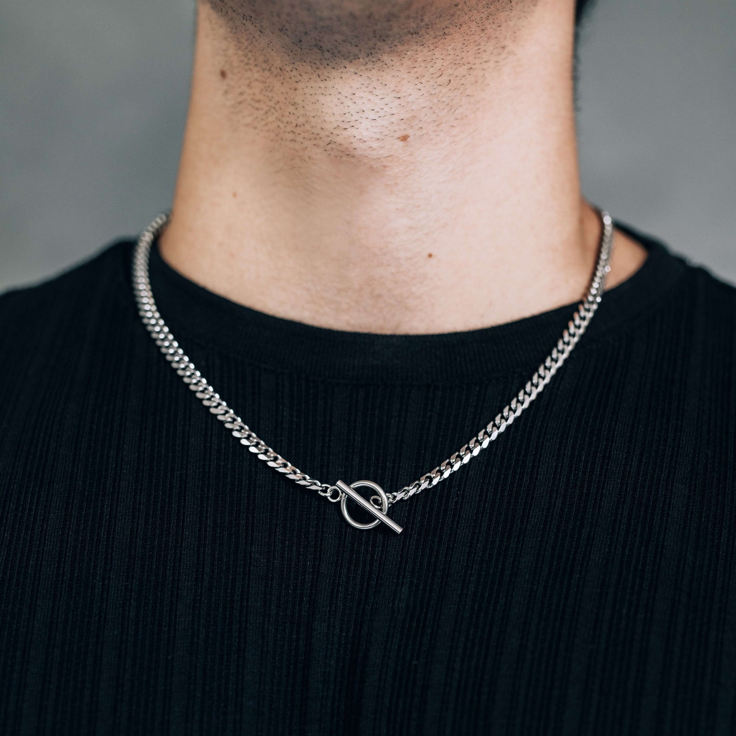 ブレスレット LESS IS MORE silver toggle necklace 925 Sterling Silver Toggle Necklaces Women Men, 14k Yellow