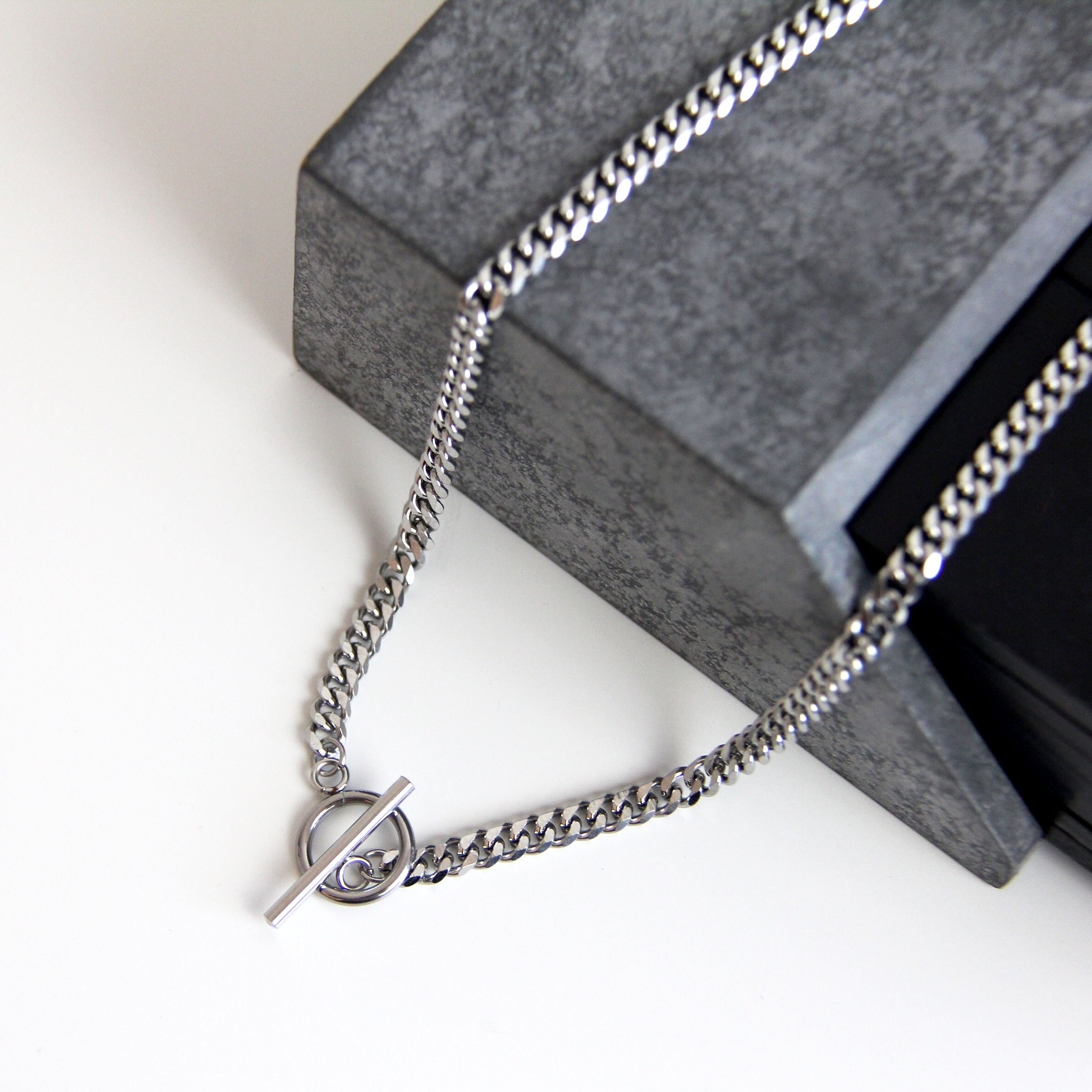 ブレスレット LESS IS MORE silver toggle necklace 925 Sterling Silver Toggle Necklaces Women Men, 14k Yellow