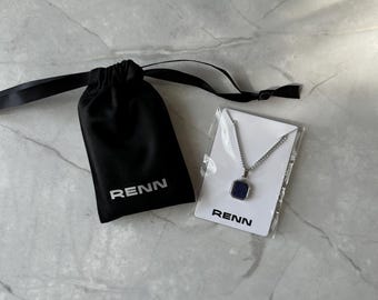 Men's Necklace Silver Waterproof Stainless Steel Pendant