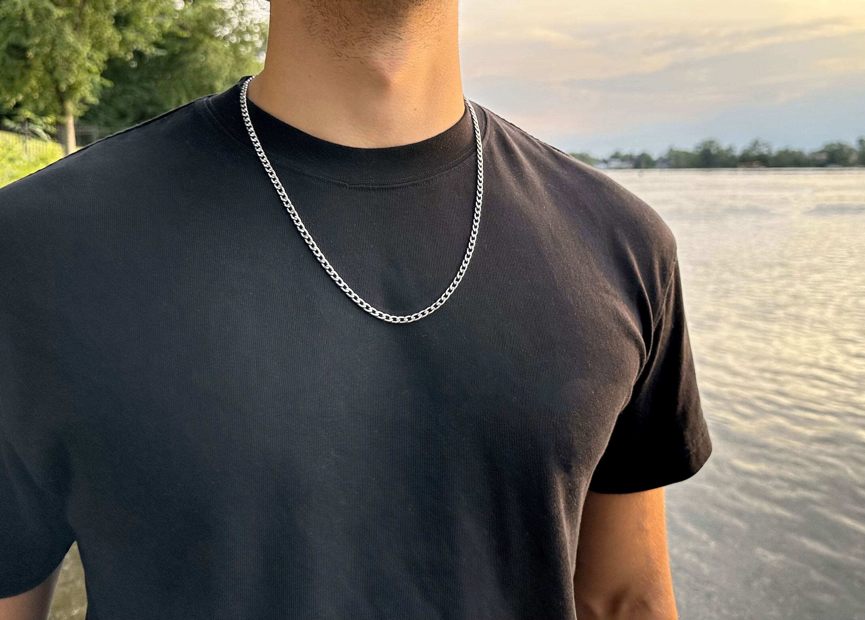 Mens Thin Gold Chain 