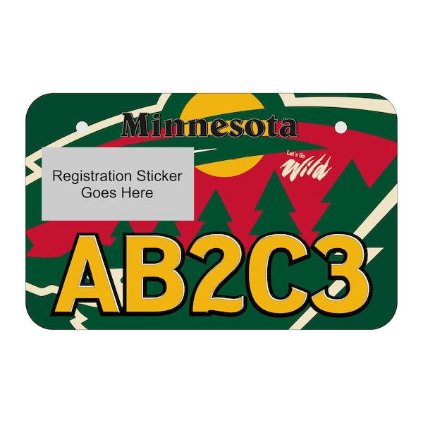 Minnesota Atv License Plate Etsy