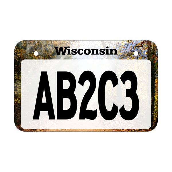 Wisconsin Atv License Plate Etsy Wisconsin Atv License Plate Etsy