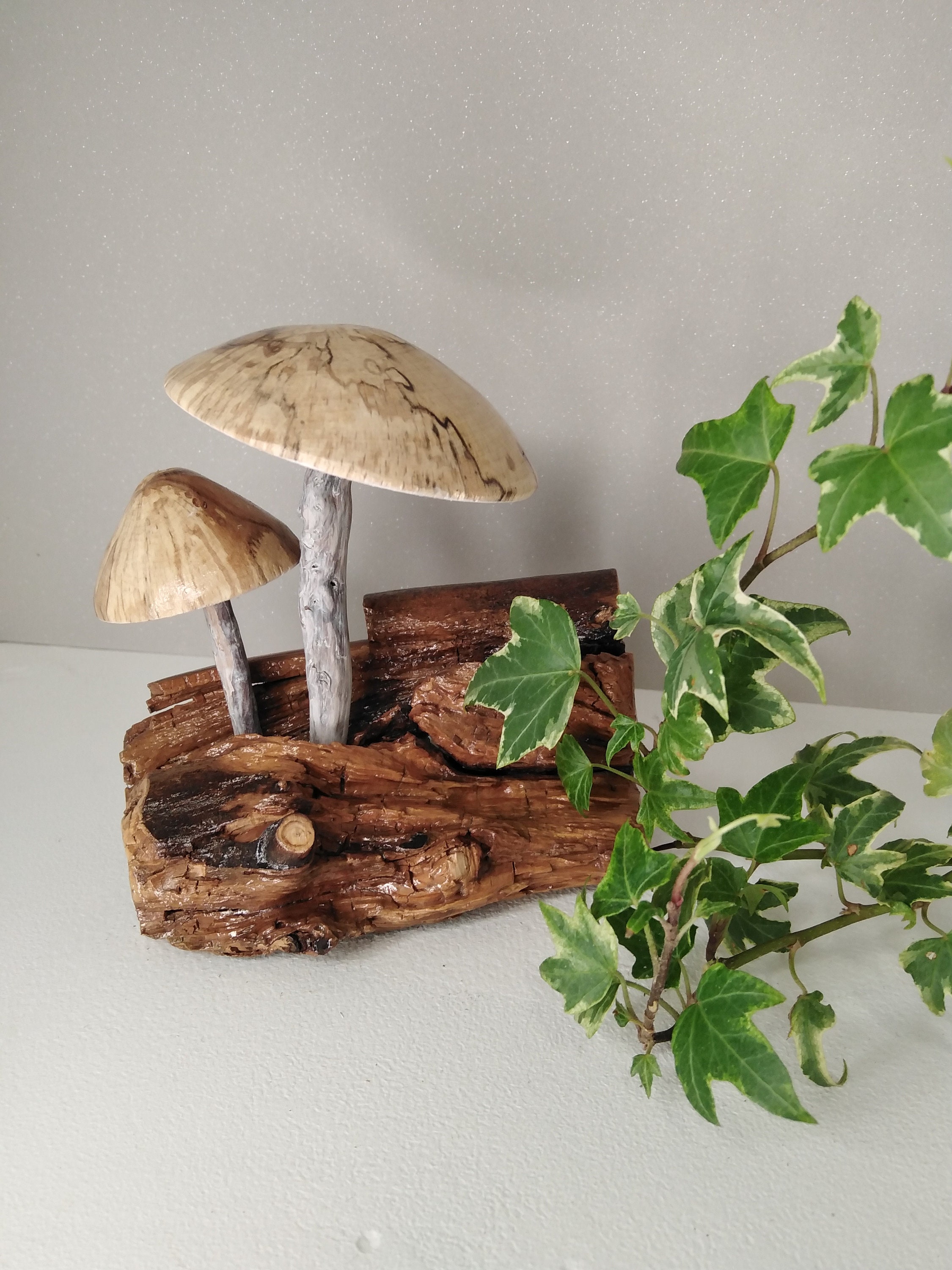 Champignons Décoration, Champignon Bois