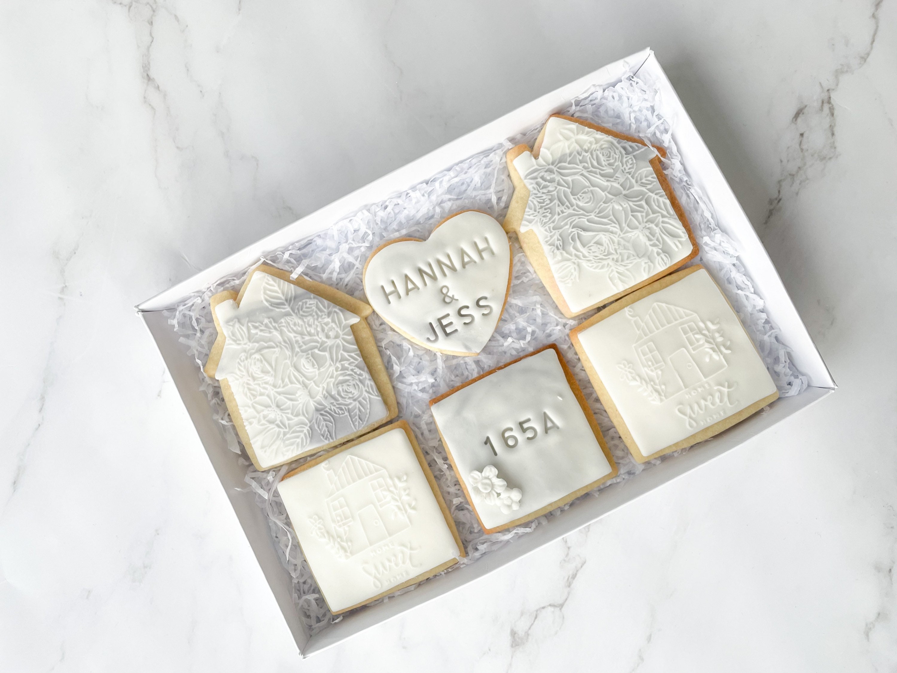 New home Biscuit gift box Personalised Biscuit letterbox Etsy