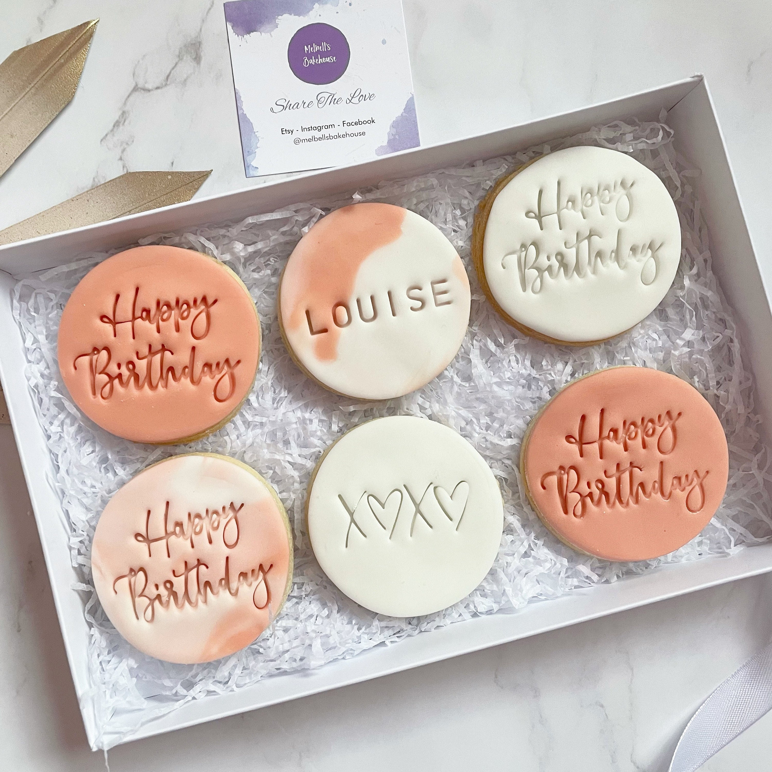 Birthday Biscuit Gift Set Birthday Biscuit Birthday Cookie Etsy