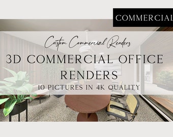 Commercial Office Renders, Realistic Interior Renders, 3D render interior, Office decor, 4K Realistic Visualisation