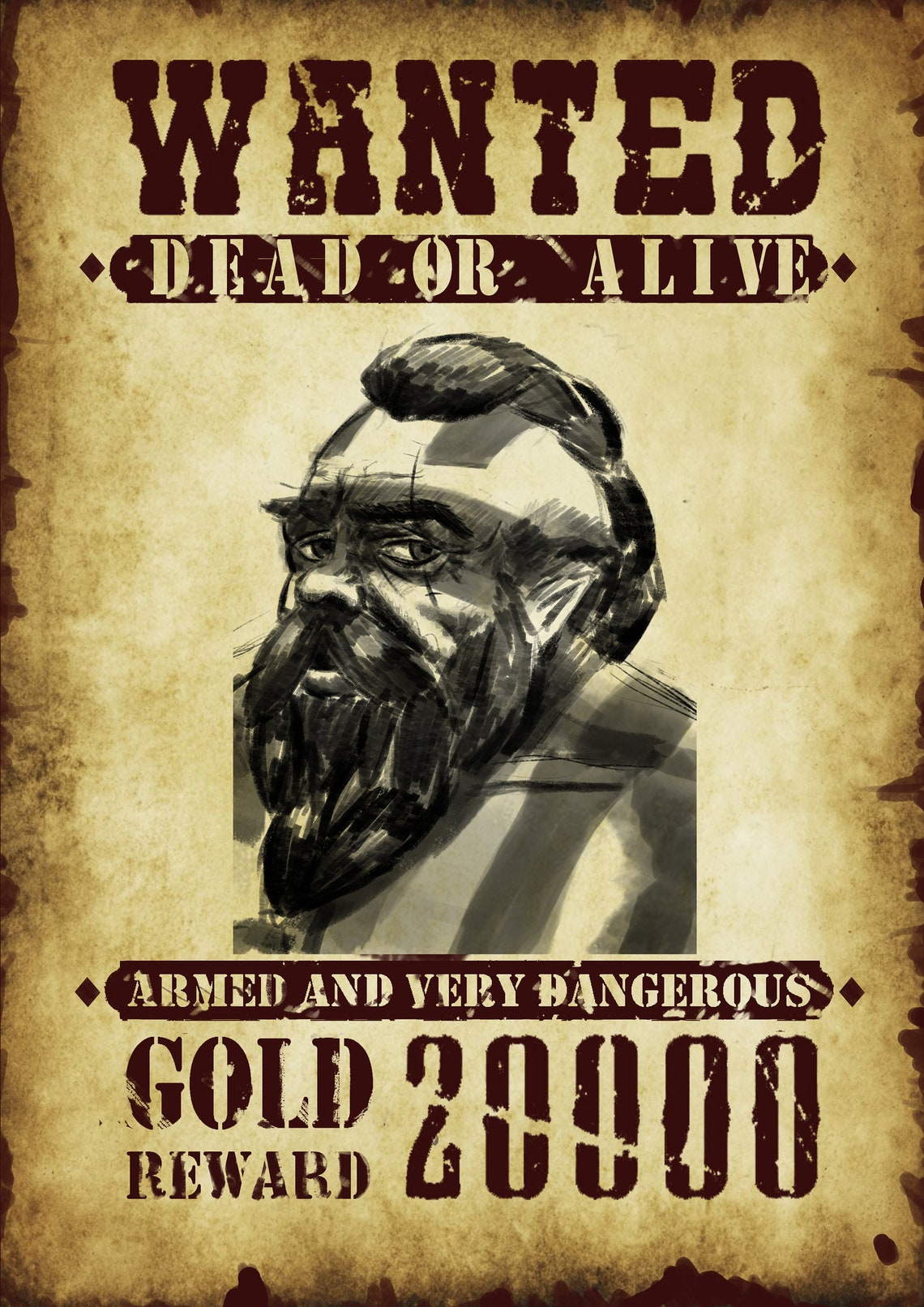 DND Wanted Poster DND Poster Etsy