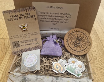 Bee lovers gift box | sponsor a bee | teacher thank you present | sustainable gift | eco friendly gift