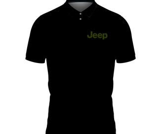 Jeep SUMMER Embroidered Polo Shirt New Personalised Gift Birthday Workwear