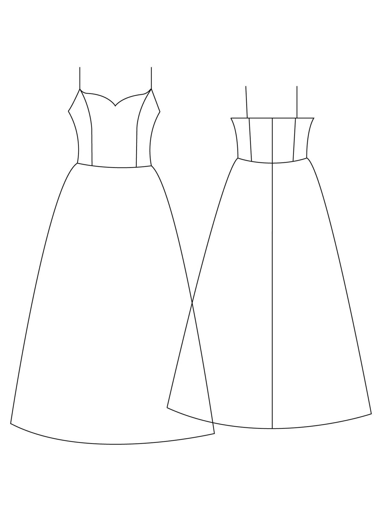 1XL-5XL Wedding Dress Pattern PDF Plus Size Sewing Pattern - Etsy