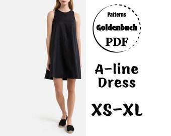 A Line Dress Pattern | Etsy