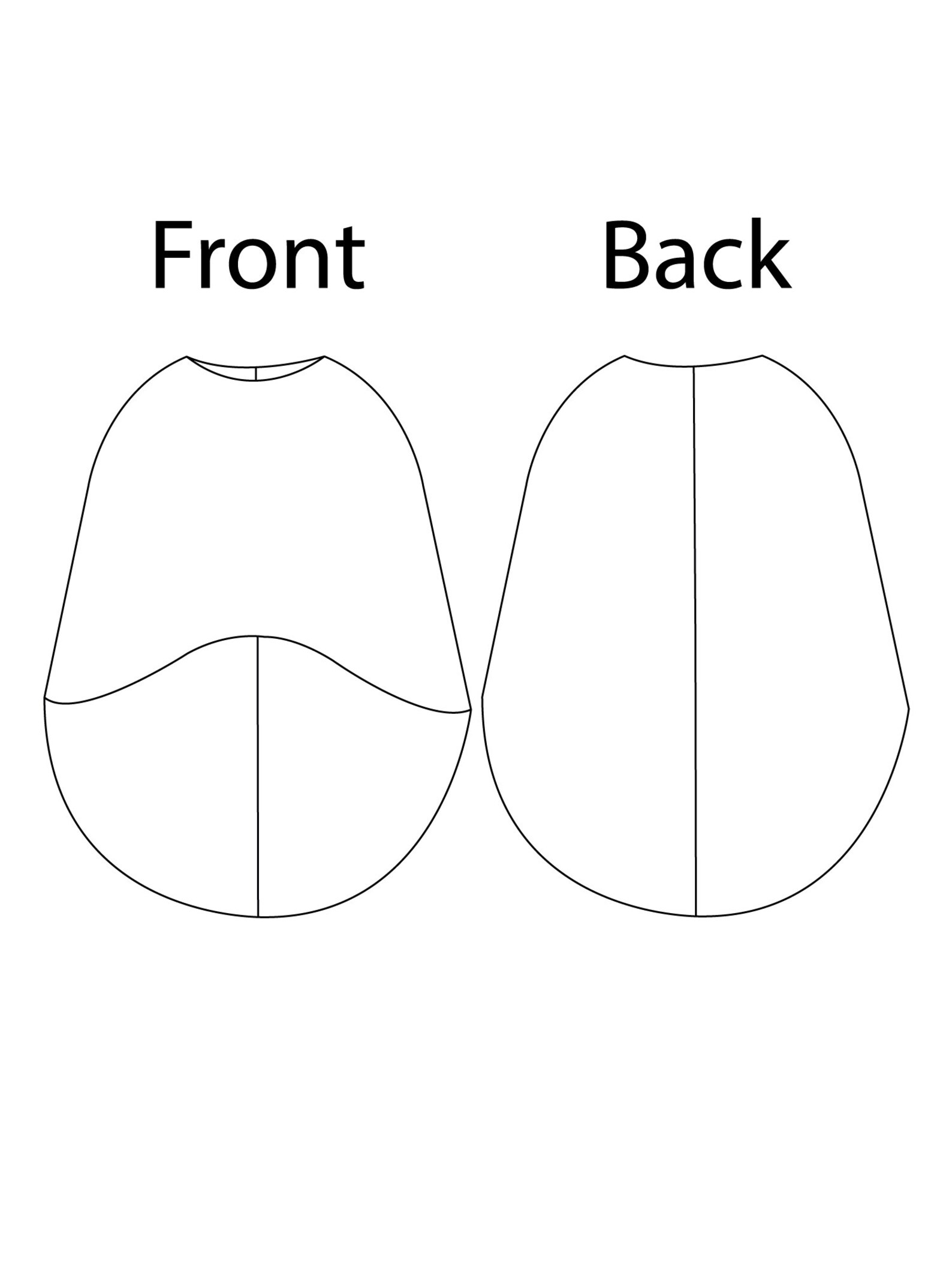 XSXL High Low Wedding Cape PDF Sewing Pattern Winter Bridal Etsy UK