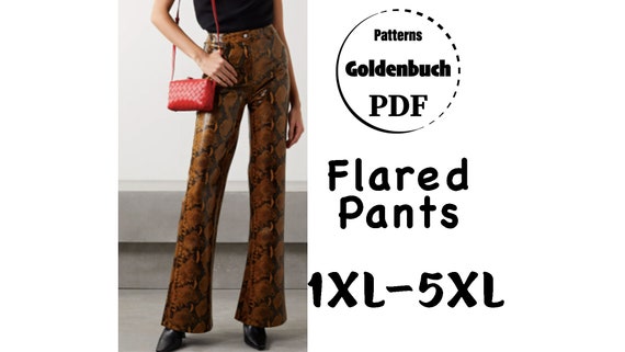 1XL-5XL Wide Flare Pants PDF Sewing 