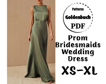 gown patterns for bridesmaid