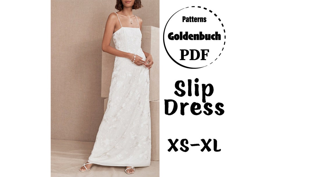 XS-XL Slip Dress PDF Sewing Pattern A-line Cami Dress Basic Women Clothes  Simple Wedding Gown Minimalist Summer Outfit Cami Beachwear Dress -   Canada