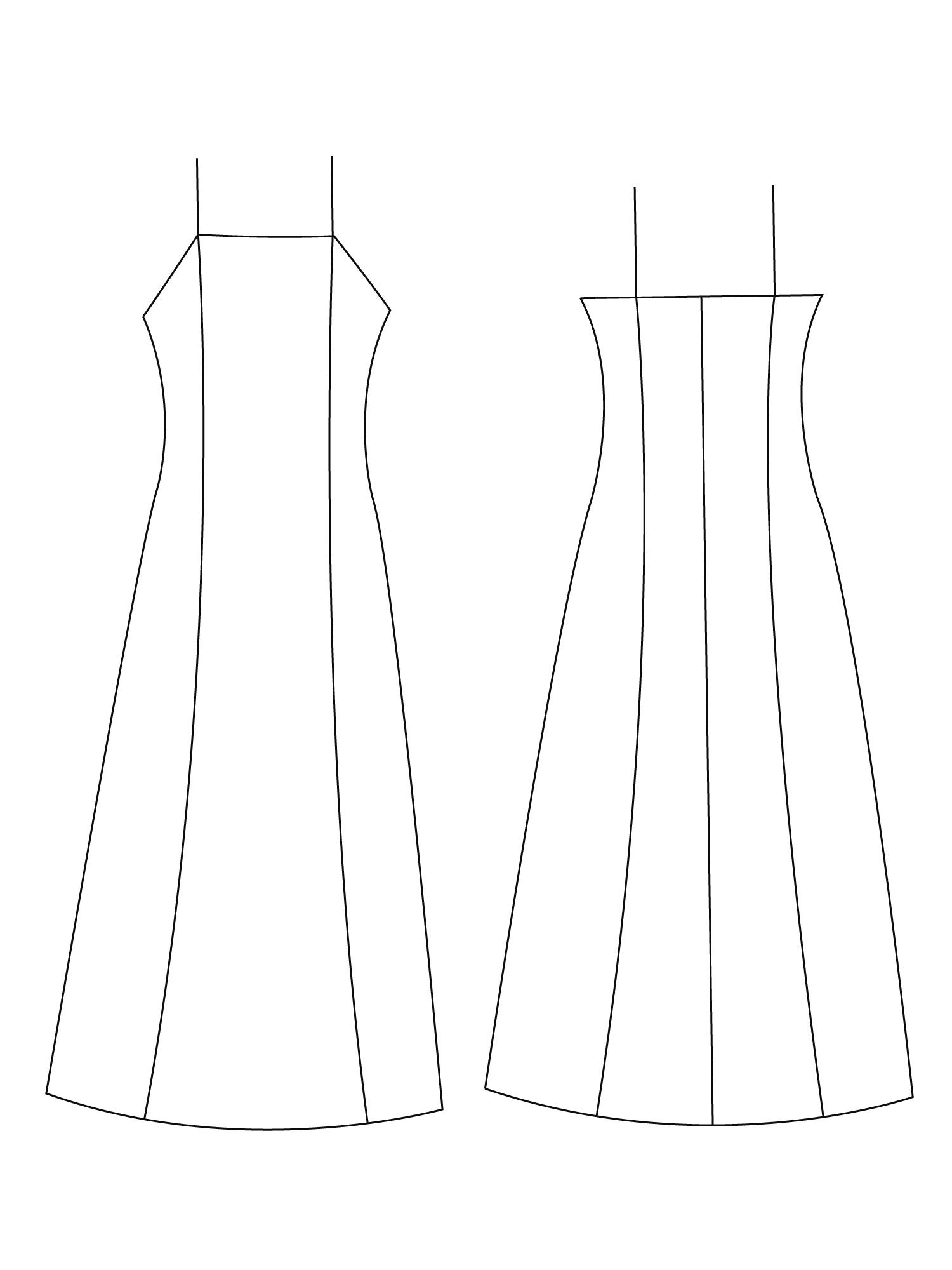 XSXL Slip Dress PDF Sewing Pattern Aline Cami Dress Basic Etsy