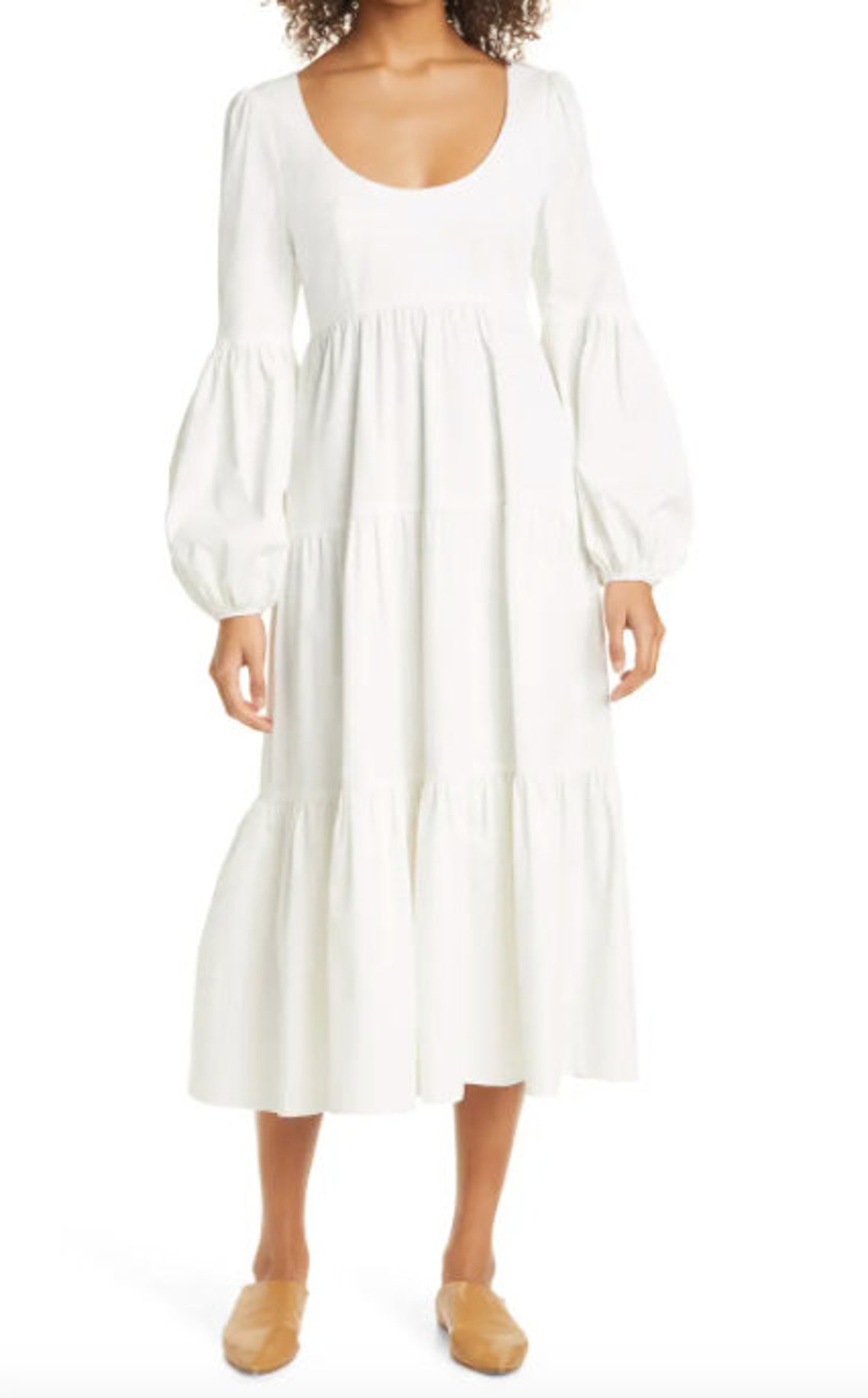 XS-XL Tiered Dress PDF Sewing Pattern Long Sleeve Maxi Dress | Etsy