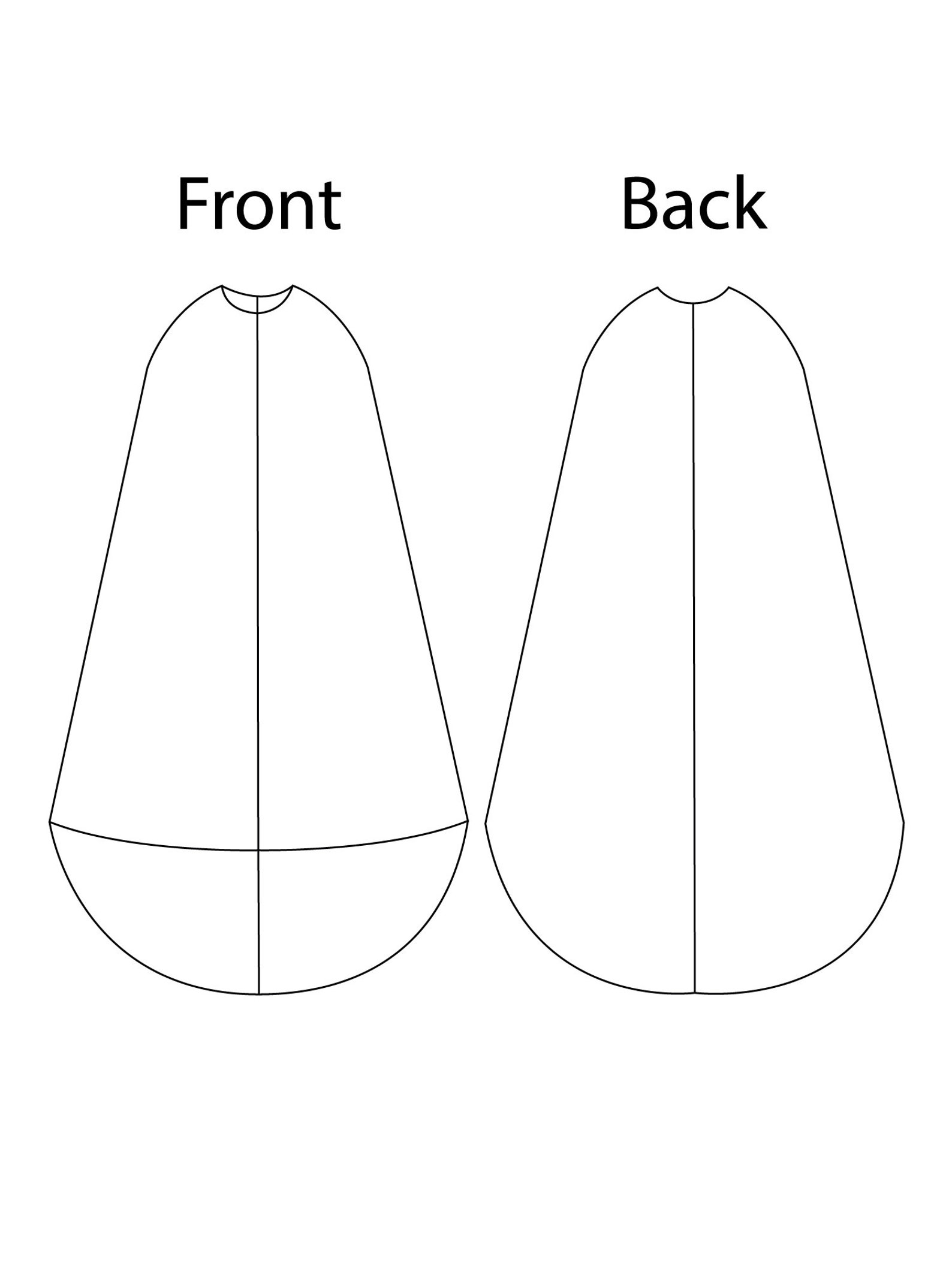 XSXL Wedding Cape With Train PDF Sewing Pattern Winter Bridal Etsy