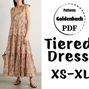 T-shirt Type Beach Dress/pdf Pattern in All Sizes -  Denmark