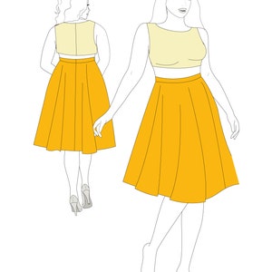 XS-XL Circle Skirt PDF Sewing Pattern Adult Tutu Skirt Bridesmaid ...