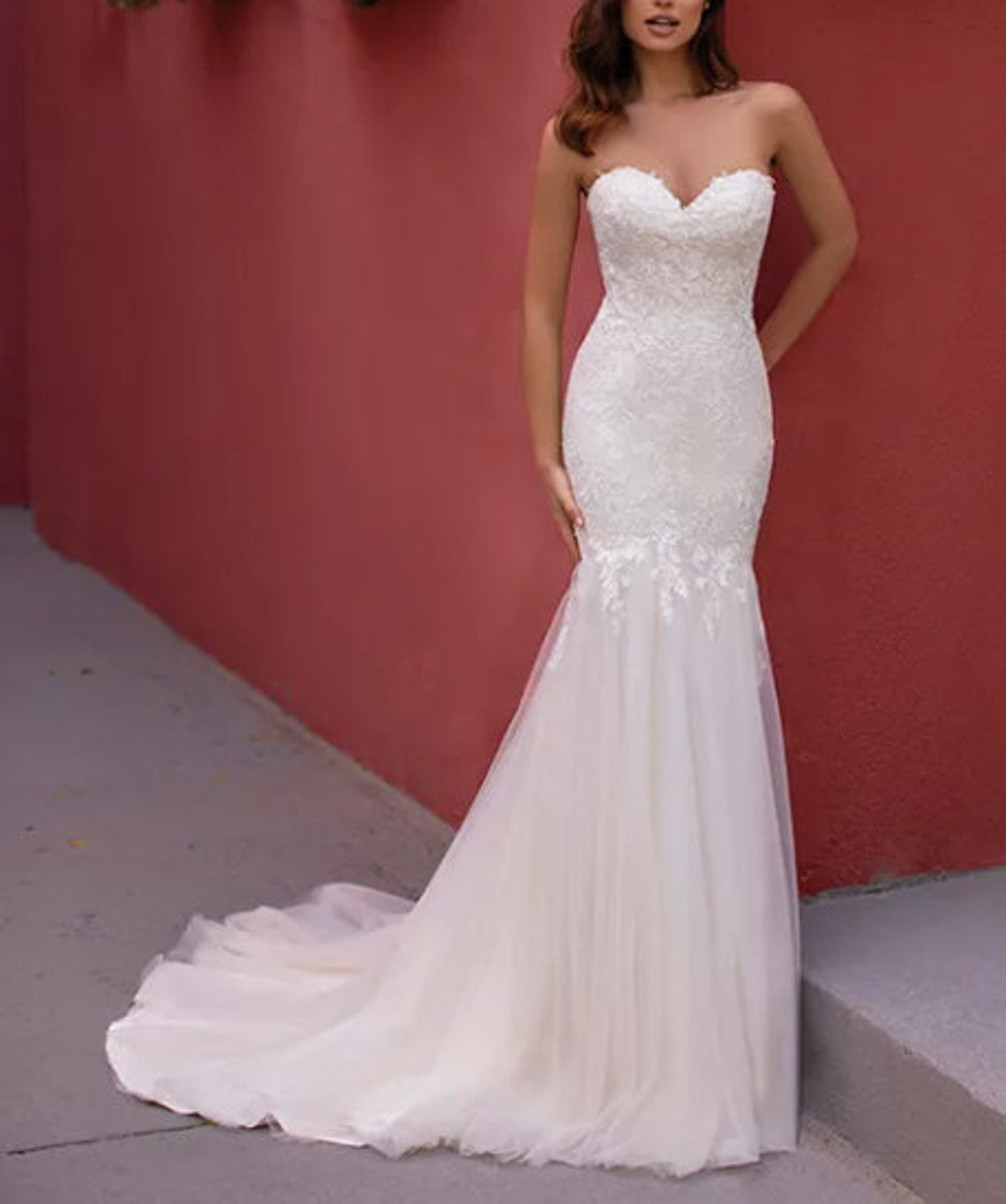 XSXL Wedding Dress PDF Sewing Pattern Fishtail Bridal Gown Etsy