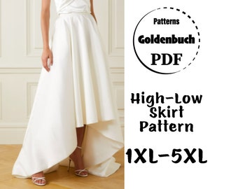 circle skirt with train pattern