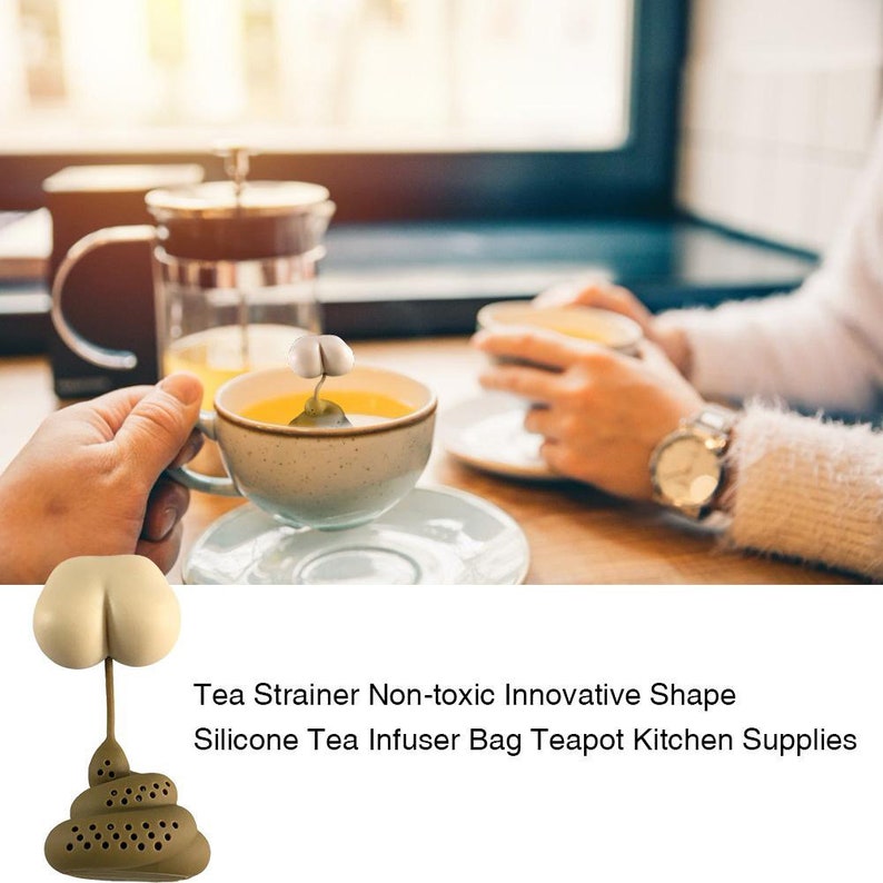 Poop Silicone Tea Infuser Creative Funny Reusable Herbal Tea Etsy