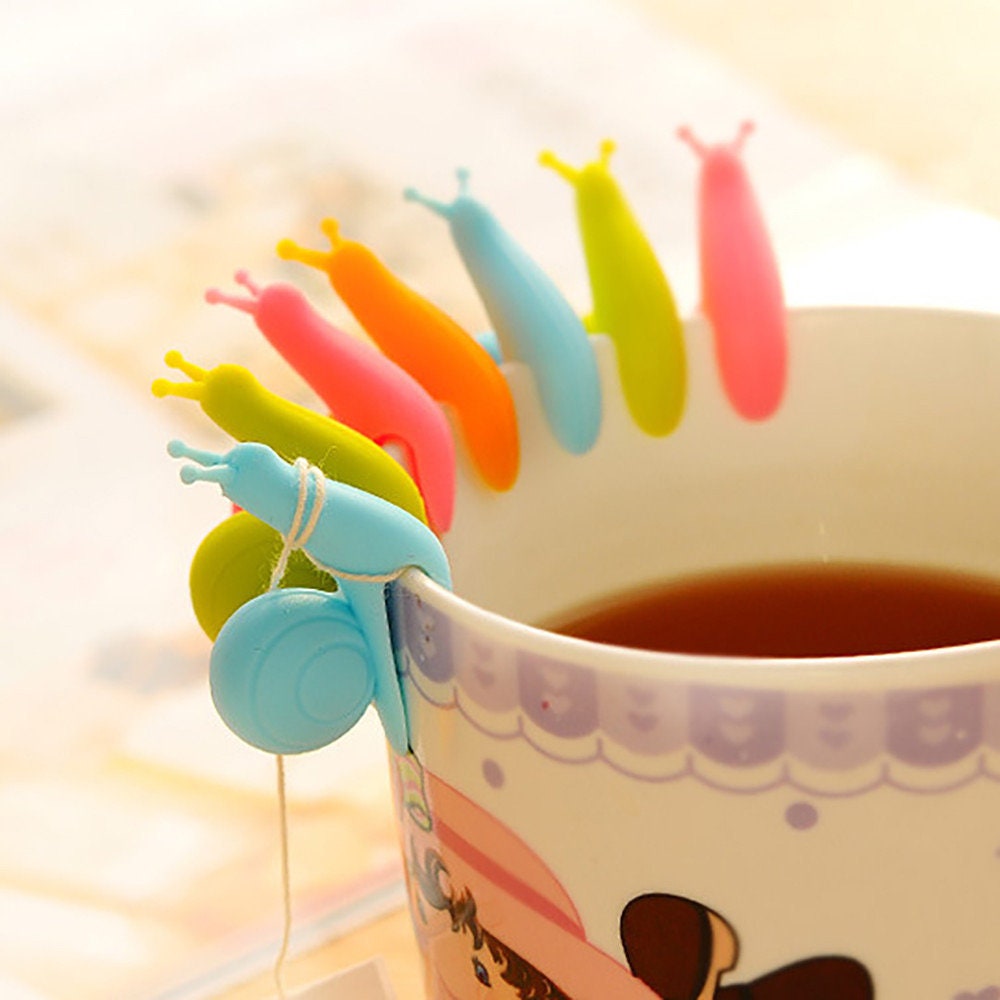 Snail Tea Bag Holders Set of 6 Etsy