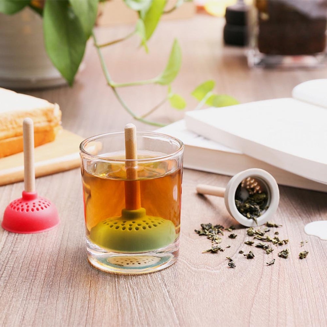 Silicone Tea Infuser Filter Tea Strainer Teatanic Creative Etsy