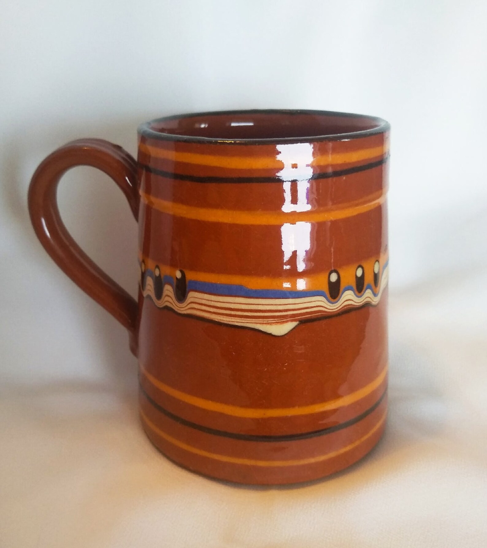 Large Pottery Mug Handmade Ceramic Beer Mug VINTAGE Ceramic Etsy