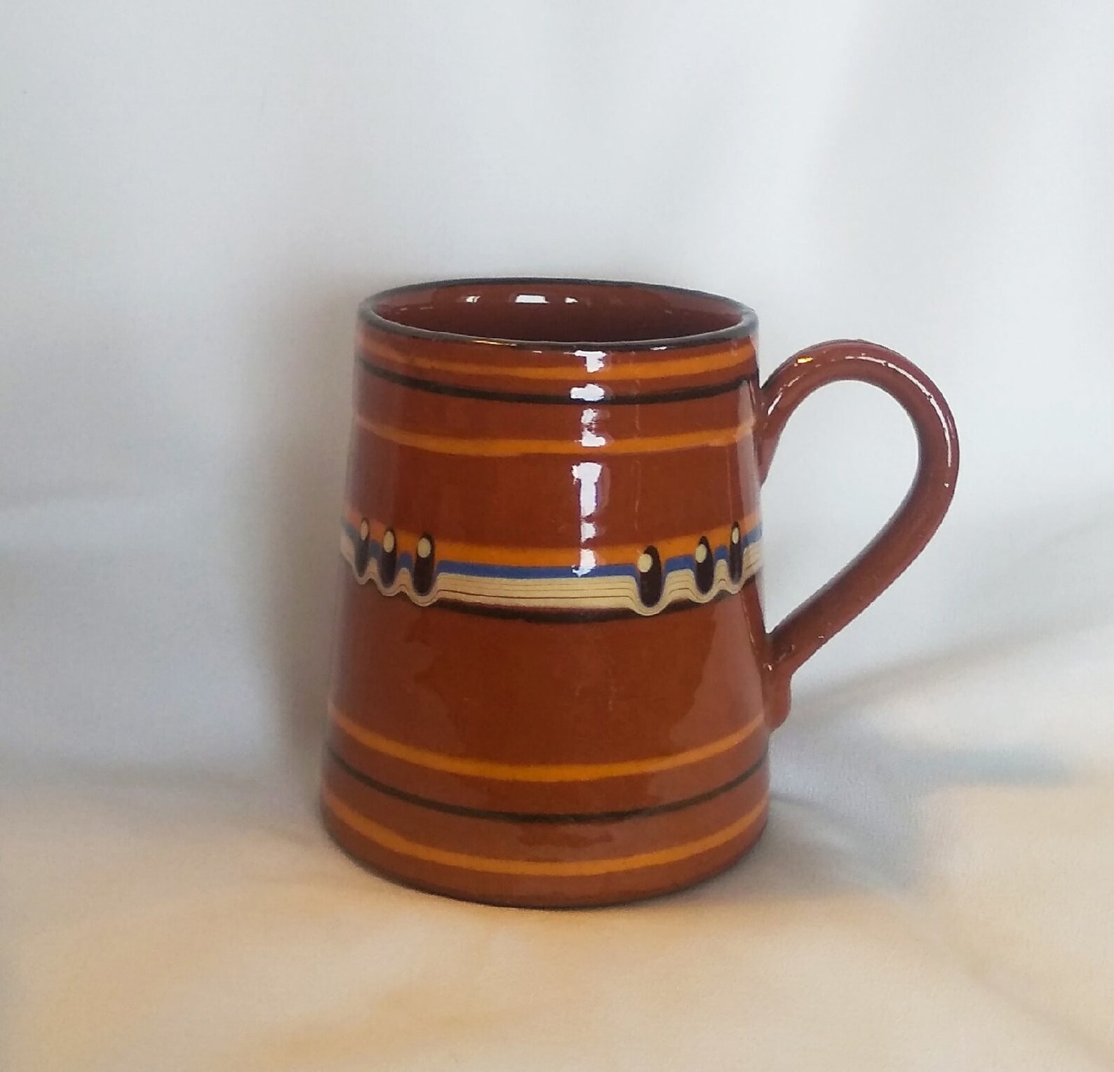 Large Pottery Mug Handmade Ceramic Beer Mug VINTAGE Ceramic Etsy