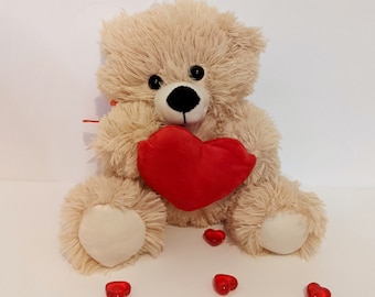 Customizable Teddy Bear with Heart