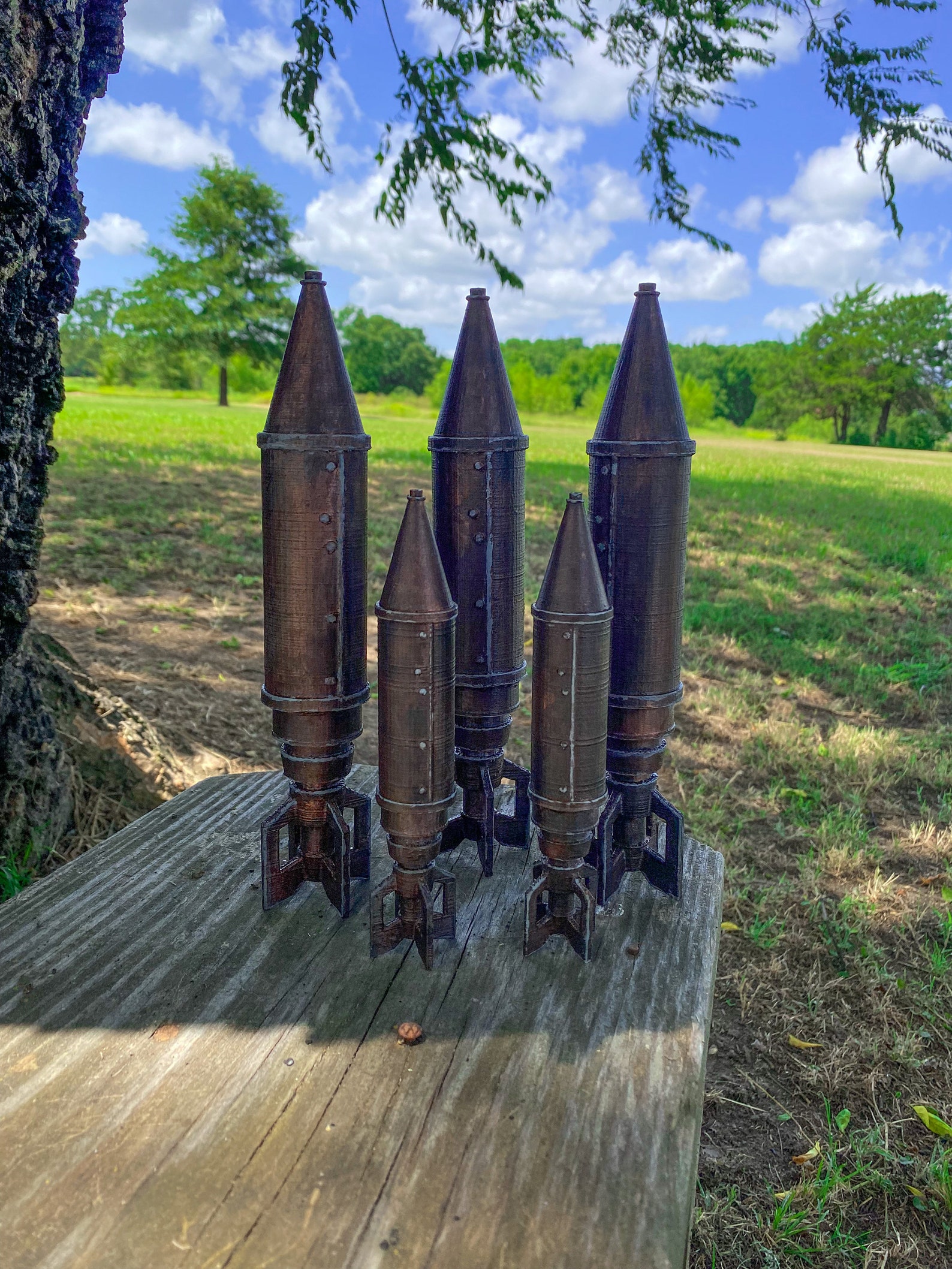 RUST ROCKET Prop Replica Figure 7/10'' Hand Etsy